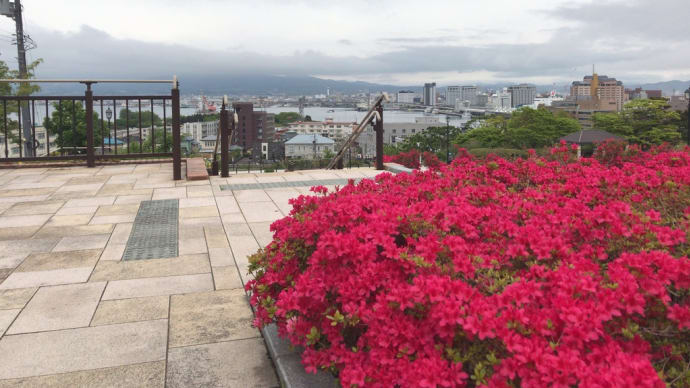 コロナ禍、静かな元町公園