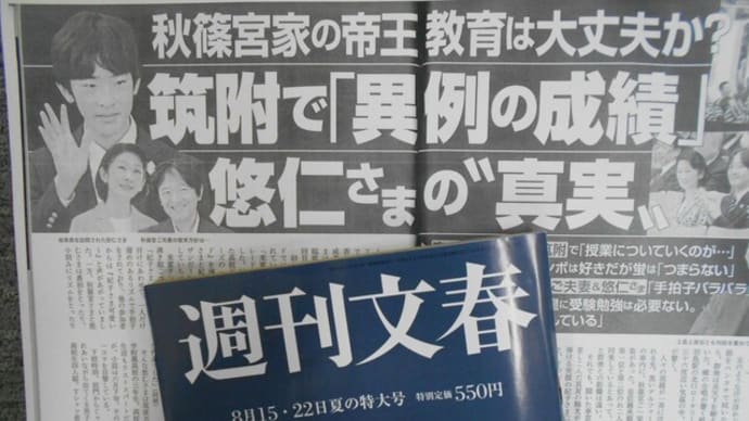 悠仁親王への誹謗中傷が止まらない