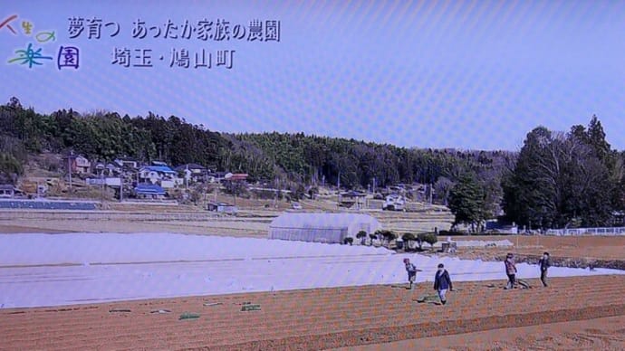 比企の丘・・・鳩山の里の風景・・・が今晩のテレビ朝日「人生の楽園」で放映されます