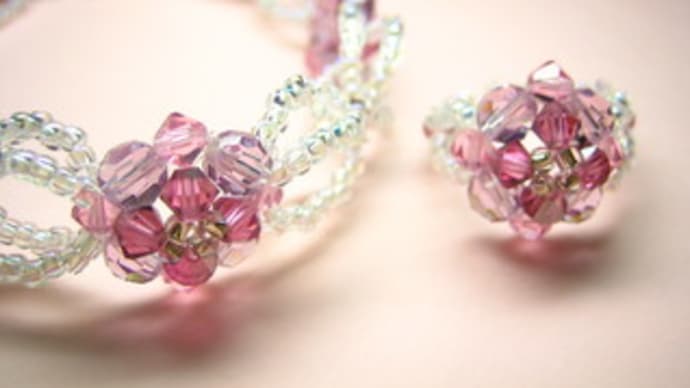 花のブレスレット&リング
