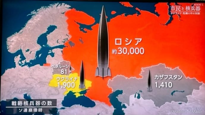 ウクライナが核放棄したのがロシアの侵略を許したという
