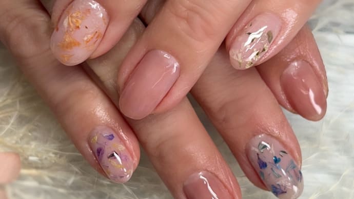 ☆押し花ネイル☆