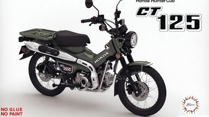 本日の到着キット(2022-27)「フジミ1/12 ホンダ CT125 ハンターカブ パールオーガニックグリーン」