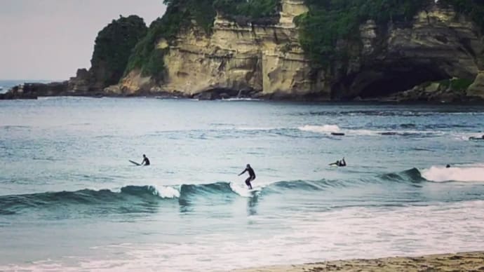 オフ膝腿、2時間37本、ファンボードでまったりSurfing