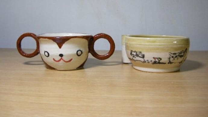 かわいい幼児用の器や素敵なリム鉢/作品回顧展No.25