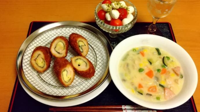 夕食はホワイトシチュー