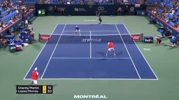 ATP1000 ロジャーズカップ2019 ダブルス 2回戦 マレー&ロペス×F.マルタン&J.シャルディー