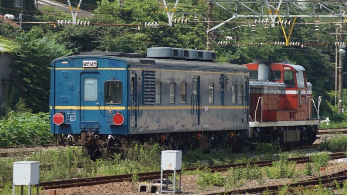 鹿児島本線で見かけた珍しい車両マヤ34-2009(マヤ検)