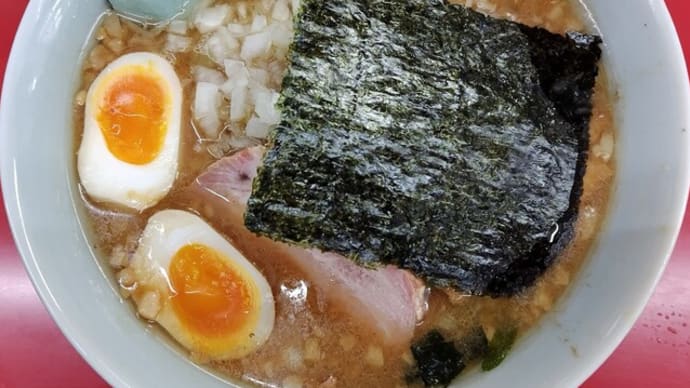 【限定 2回目】プレミアム醤油とんこつラーメン@山岡家 手稲店
