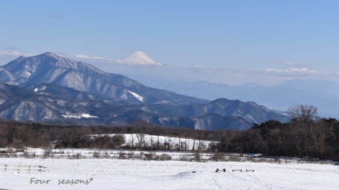 ☆3月 清里高原の雪景色