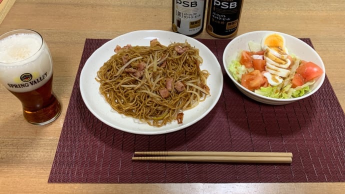 焼きそば晩酌