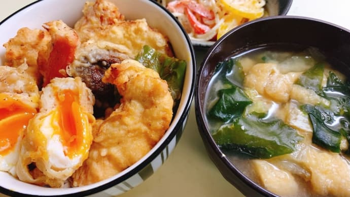 天ぷらの親子丼