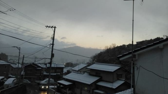 スサノオノミコトの言葉 朝から雪でした