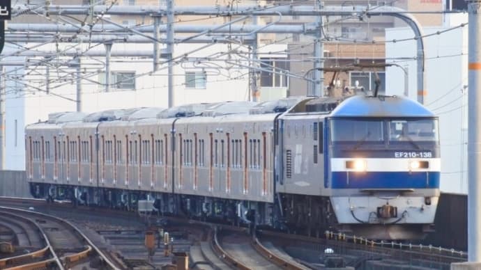 甲種輸送EF210-138 +YC1系6両(2020.11.16、加古川)