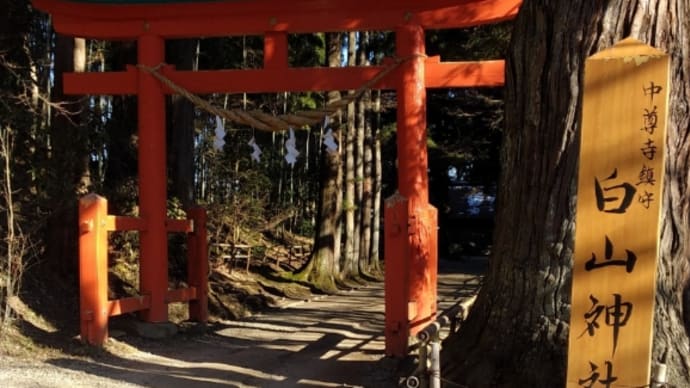 岩手県西磐井郡平泉町 中尊寺 白山神社
