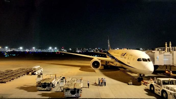 福岡空港の夜景はちょっと違う。