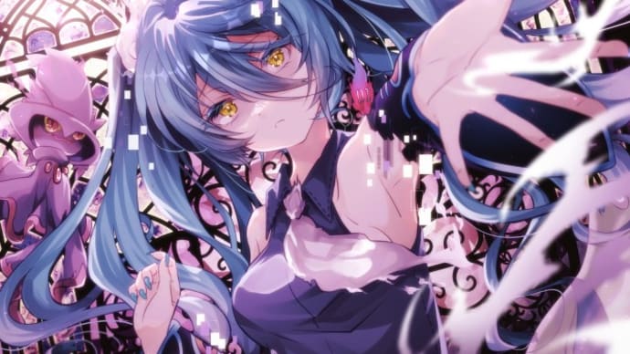 【イラスト】ポケミク・ゴースト(風)