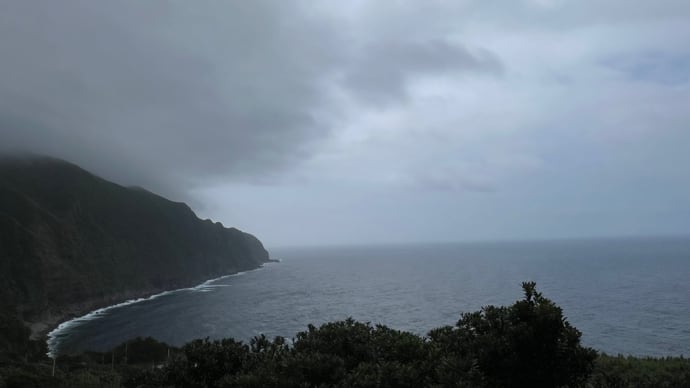 藍ケ江の海。✨☁️7月9日(火) 「にっぽん丸」?🛳️通過中です。