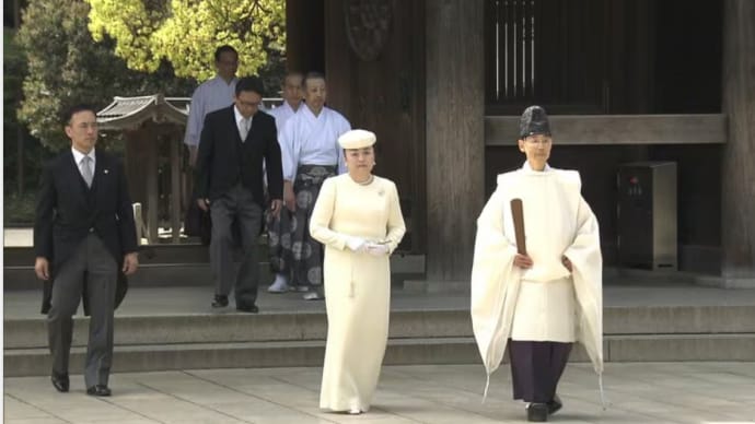 17日 信子さま、久子さま承子さま明治神宮参拝・・彬子さまは?