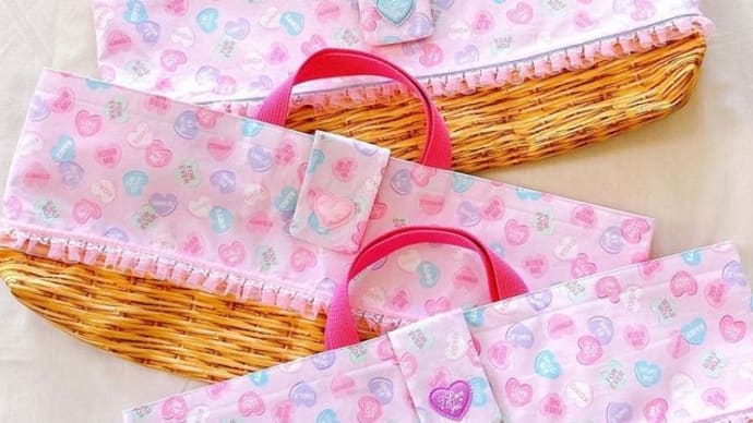 【ハンドメイド】ピアニカバッグ(キャンディーハーツ)【MAVERICK】