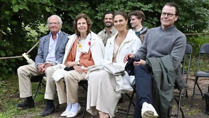 スウェーデン国王御一家、Orupのコンサートへ