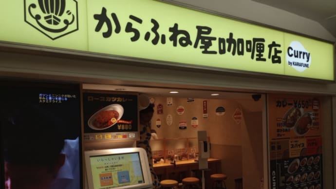 悪くない。大阪駅構内「からふね屋カレー」。