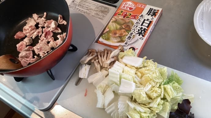 豚と白菜あんかけの素(^.^)値引き品