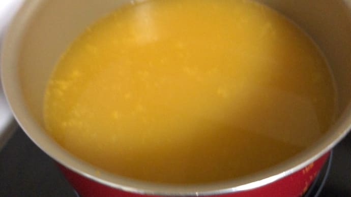 メロンそろそろ成長の限界か?・柿酢の火入れ