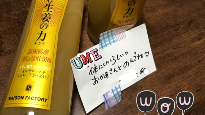 飲む生姜　もらいました