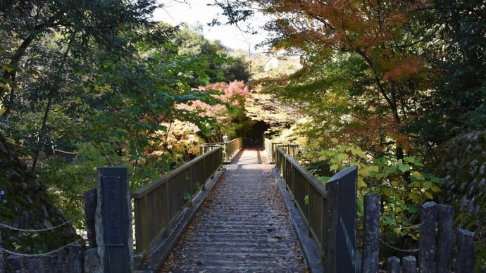 もみじ狩り　静岡県伊豆市修善寺　天城路フリーパス　湯ヶ島温泉（10）出会い橋・女橋