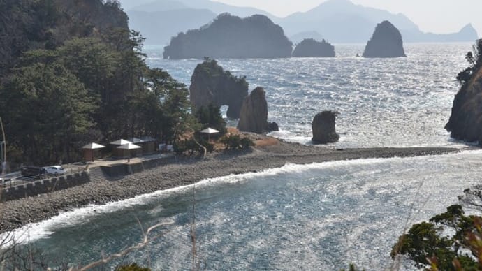 三四郎島から浮島海岸へ　