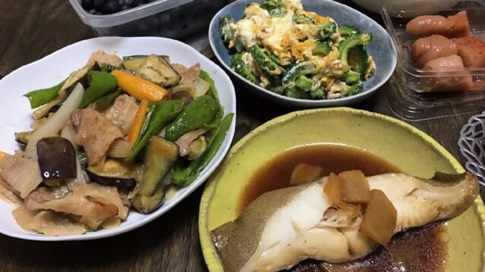 カレイの煮つけ、旨いな♪
