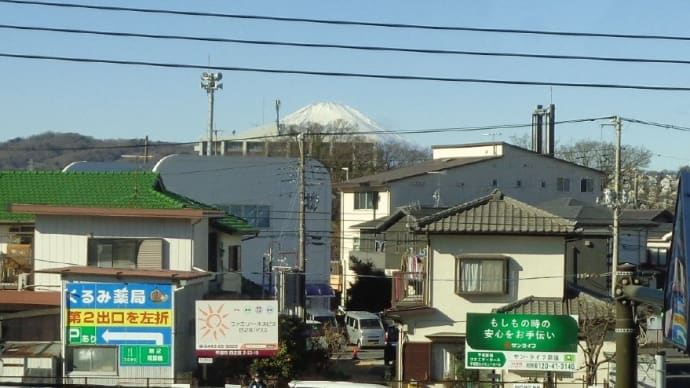 検査入院していた病院から観えた富士山