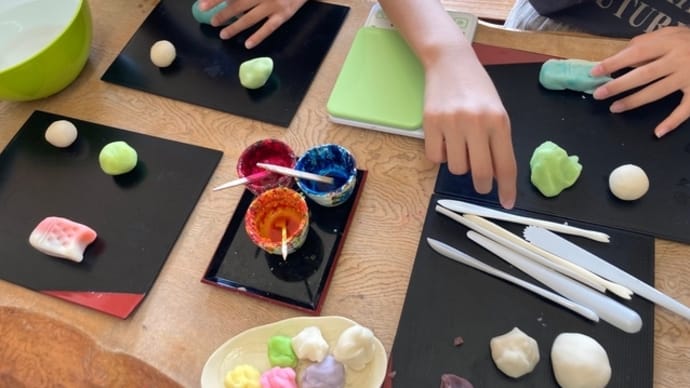 和菓子作り