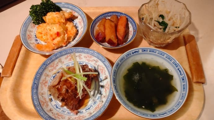 牛挽き肉のレンコン蒸し