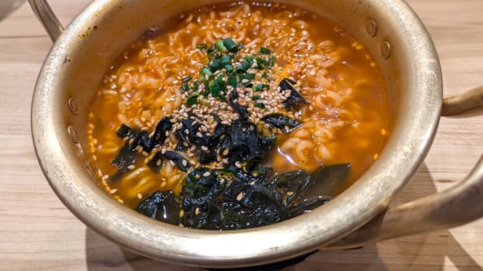 サムギョプサルのお店はじめ@土気 本格韓国料理店で見つけた【韓国インスタント麺】&キンパ、チャンジャ巻き&サムギョプサル!