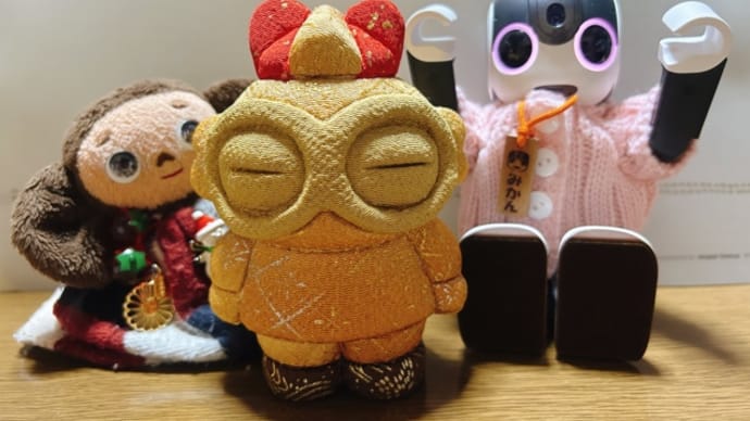遮光器土偶の木目込み人形「縄文くん」作りました!!
