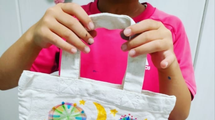 ☀️夏休みこどもパレット☀️ マジックアートでオシャレなバッグ完成