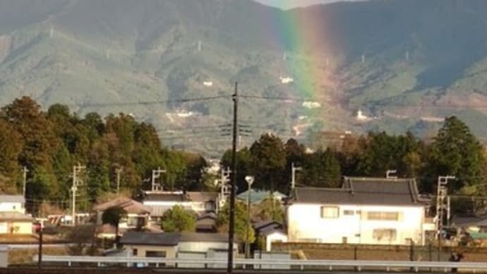【虹】綺麗な虹が長時間見られました