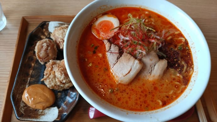 【味噌乃家】海老味噌ラーメン。
