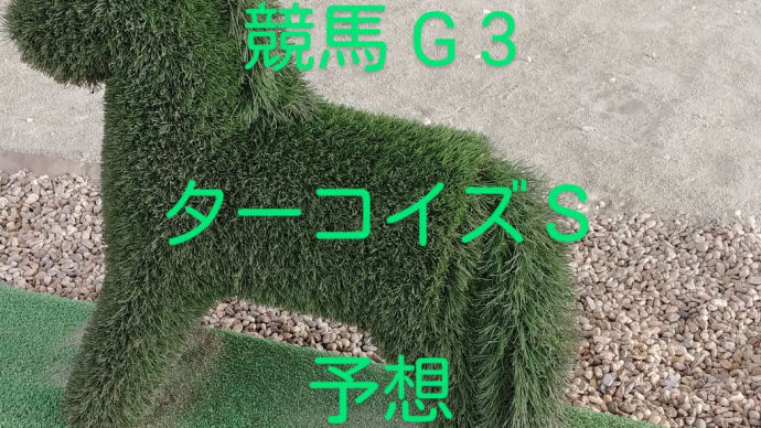 競馬G3 ターコイズステークス 最終予想と買い目
