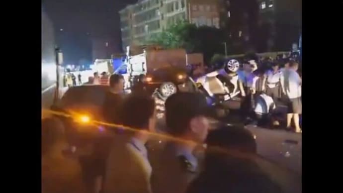 社会報復が止まらない中国 中共の不当な土地収容で男性が車で人々を轢き殺す