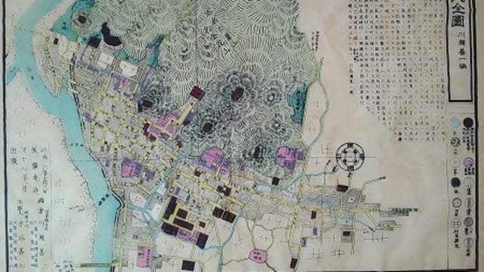 明治十六年 川瀬善一編『岐阜市街地全図』