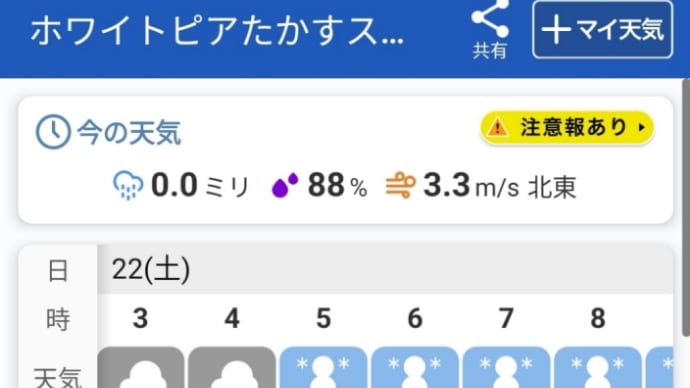 名神高速が大丈夫そうなので、ホワイトピアへ行ってきます。