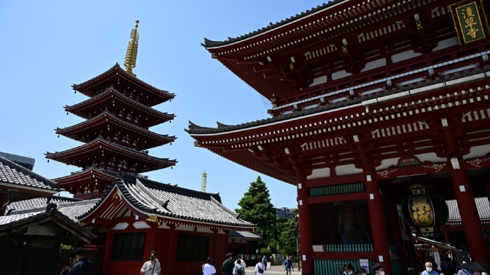 ◆浅草寺とその周辺の街並み（台東区浅草）                             