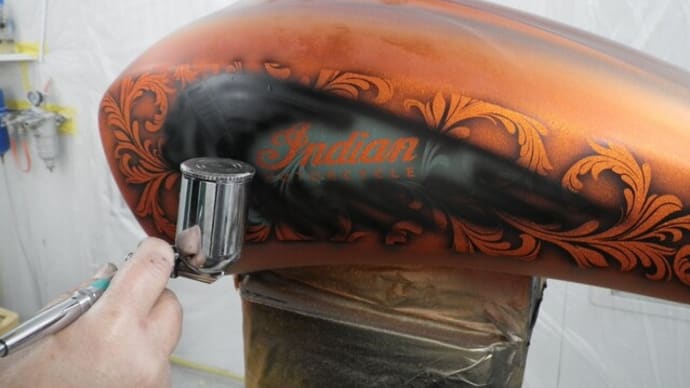 インディアン、INDIANタンクペイント!! その3