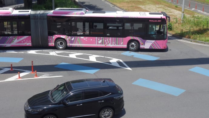 西鉄バス kitakyushu BRT 小倉駅前にて
