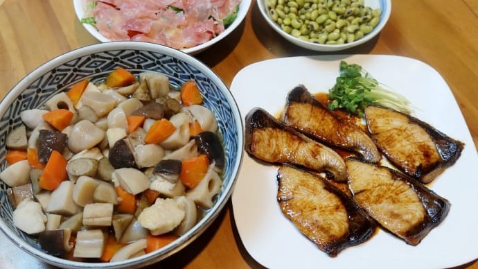 天然ぶりの照り焼き