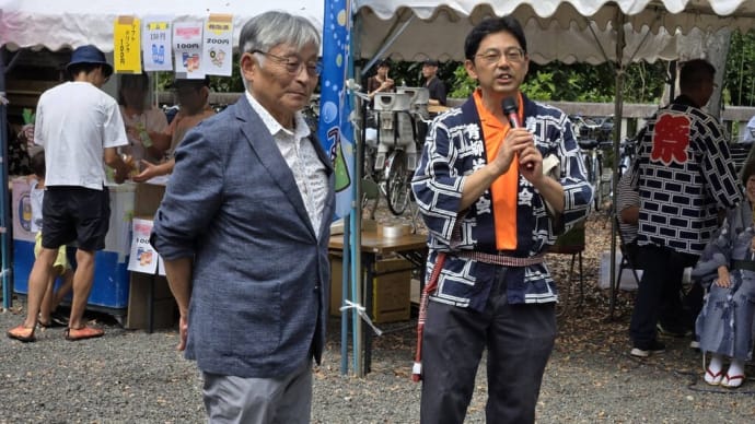 9月8日 本日は青柳祭りが行われ、永見市長、松本洋平衆議院議員、髙柳議長がお越しいただきました