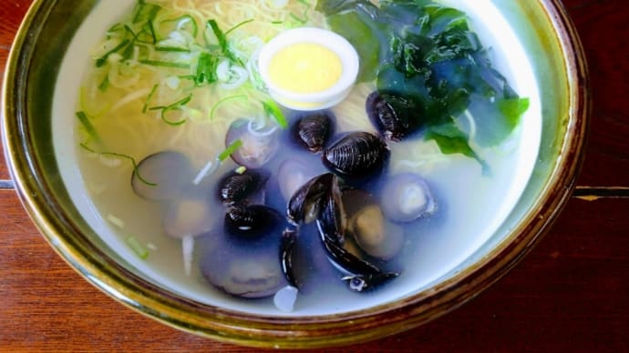 しじみラーメン 東北夏旅